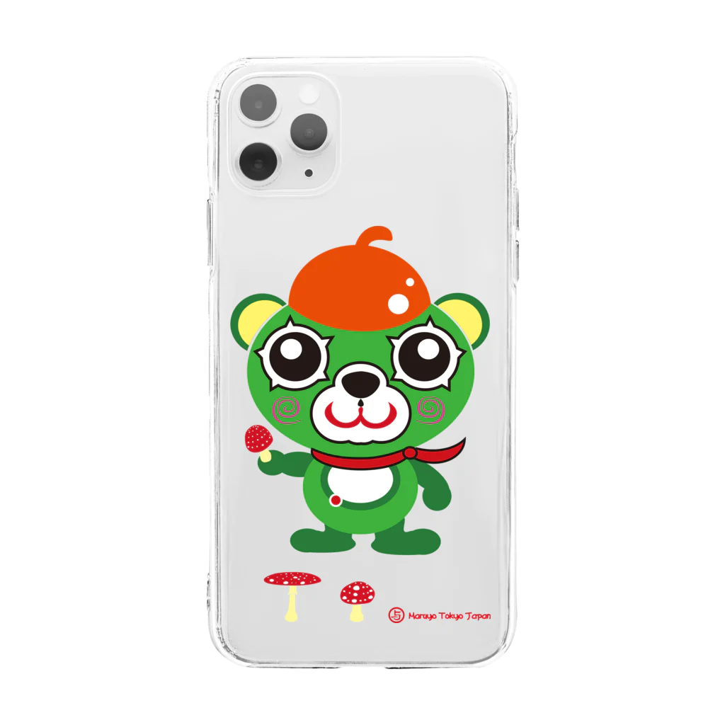 丸与商店ｂｙ丸与製作所の大崎一番太郎（丸与POP風味MARK２） Soft Clear Smartphone Case