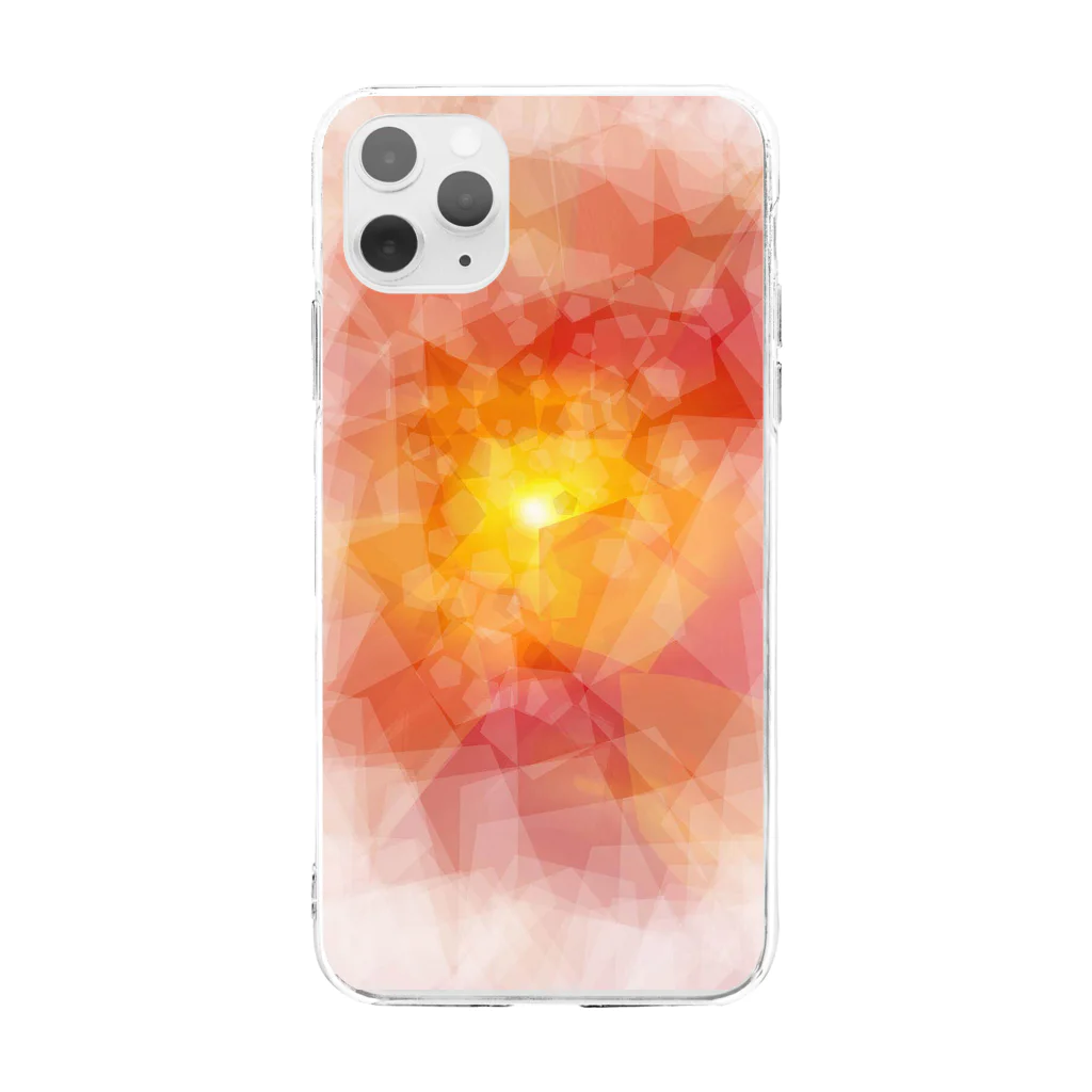 WAMI ARTの太陽 Soft Clear Smartphone Case