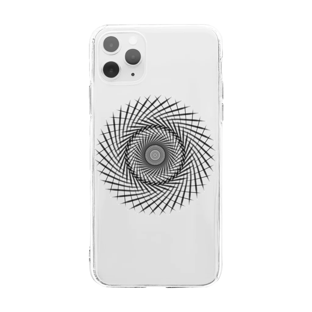 soundのcircle (ミニ) Soft Clear Smartphone Case