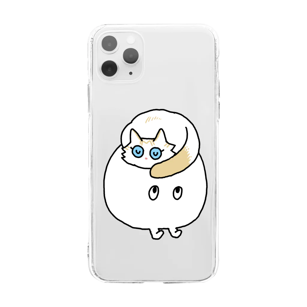 ミツビシのオン・ザ・ヘッド Soft Clear Smartphone Case