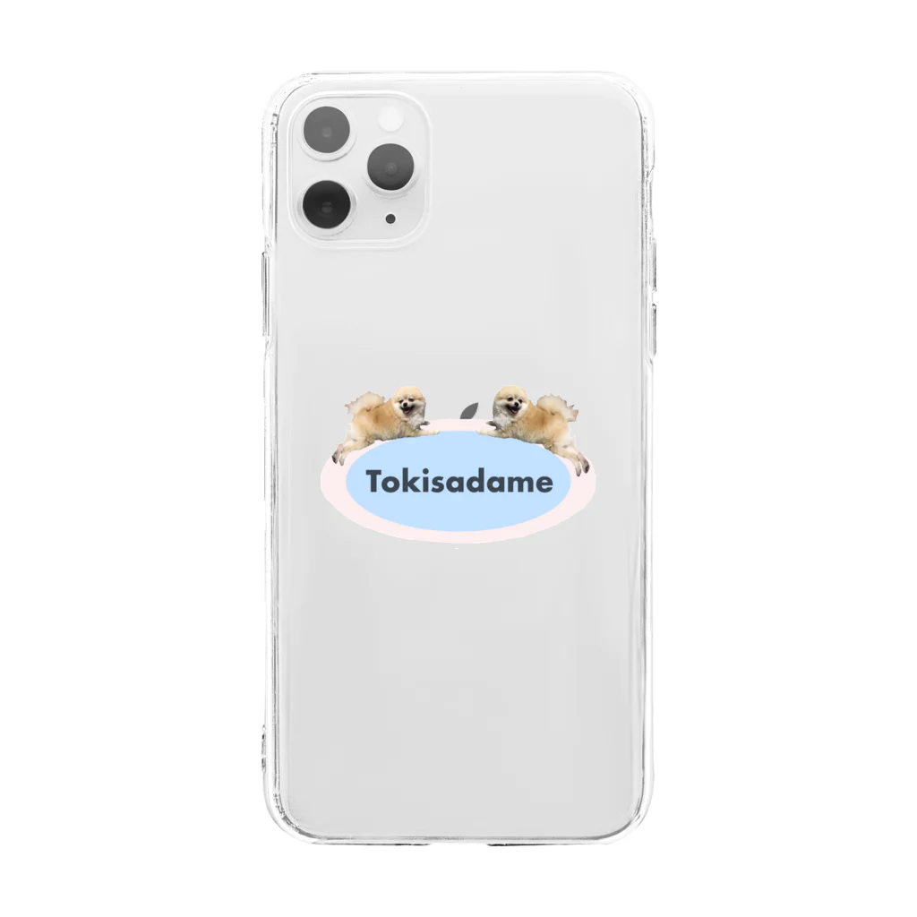 TOKISADAMEの２匹のトーストちゃん Soft Clear Smartphone Case
