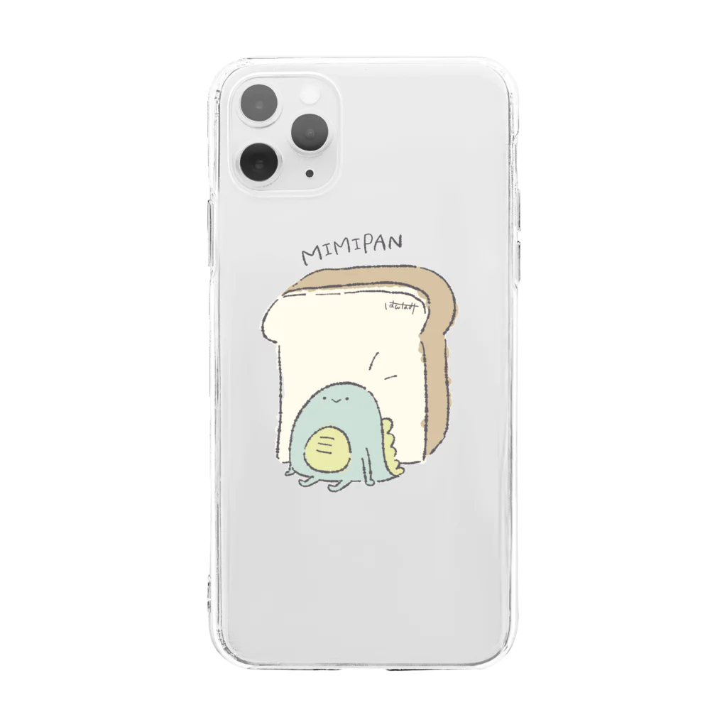 はんなみの耳パンなきょうりゅうさん Soft Clear Smartphone Case