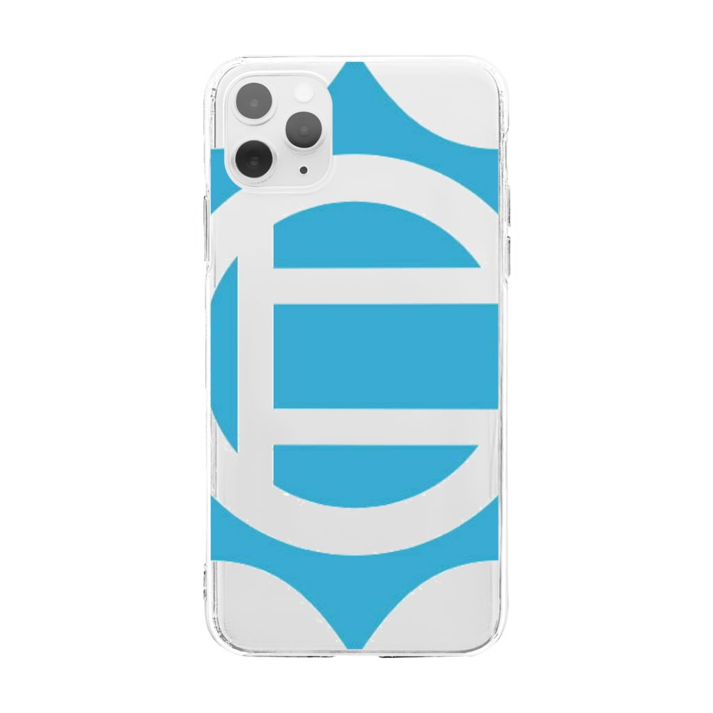 仁志路島アンテナショップ SUZURI店の仁志路島ロゴグッズ Soft Clear Smartphone Case
