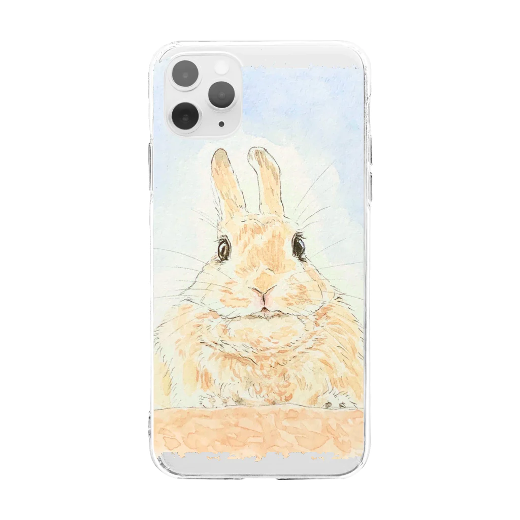 Gallery Neperoのもふもふ神(みかん) Soft Clear Smartphone Case