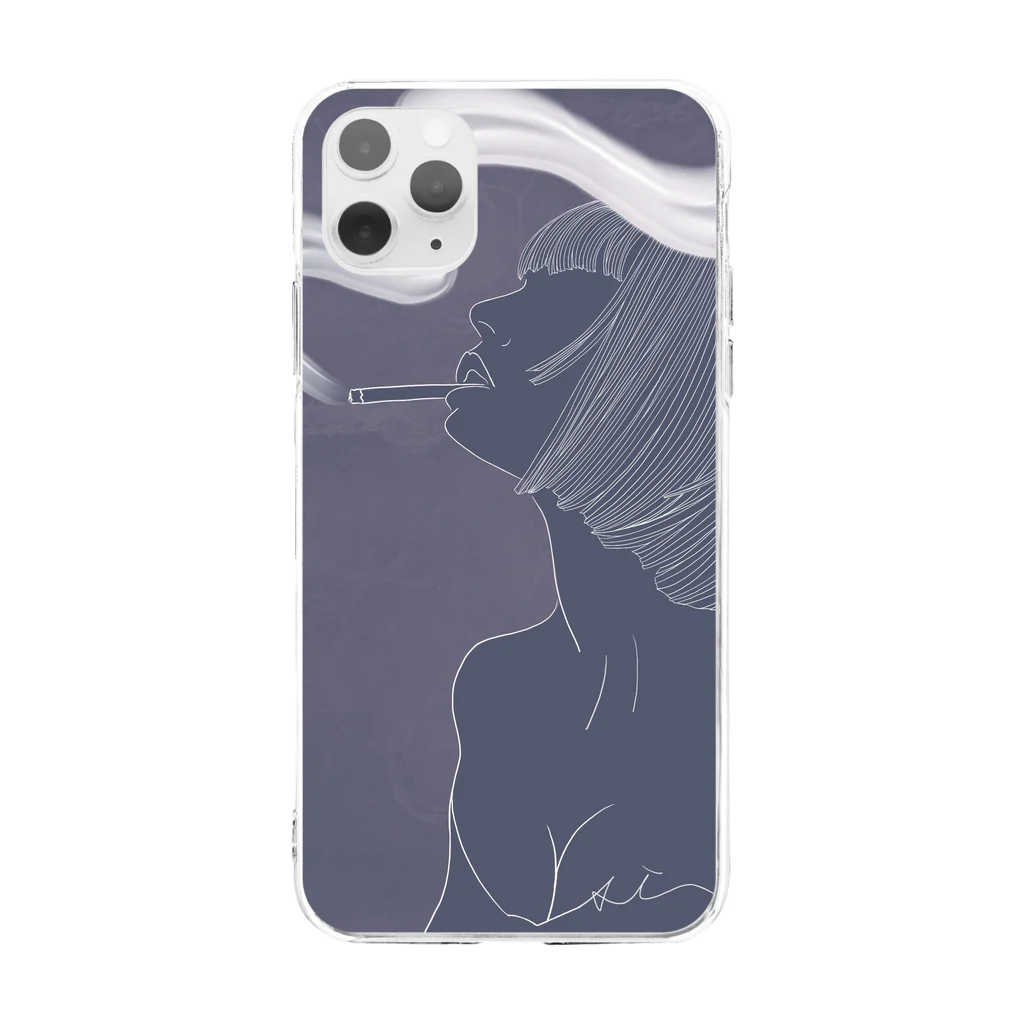 xx_ai-sha___のTake a break... Soft Clear Smartphone Case