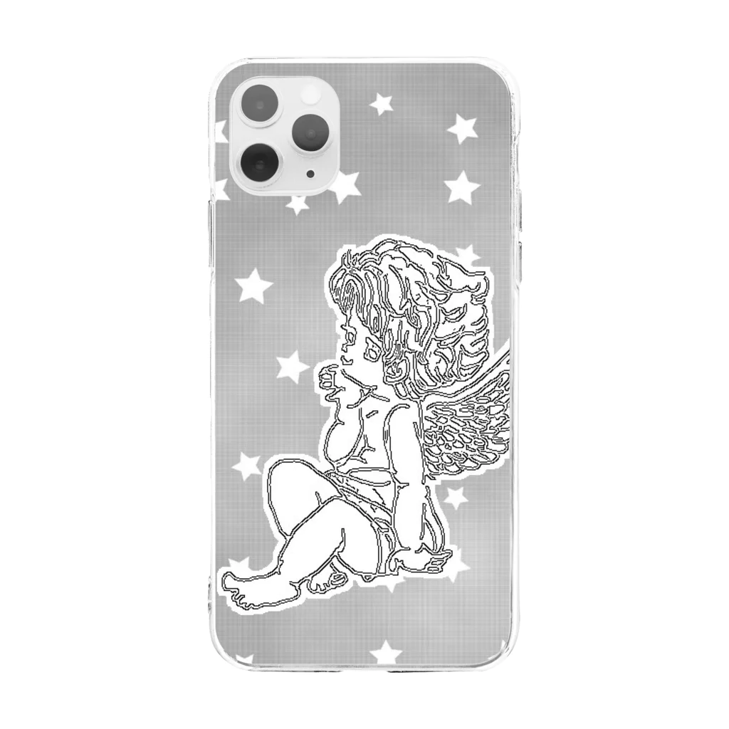 Asas de anjoのstar Angel Soft Clear Smartphone Case