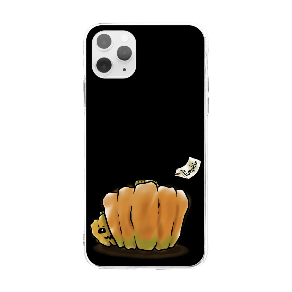 そらいろもようのPumpkin！ Soft Clear Smartphone Case