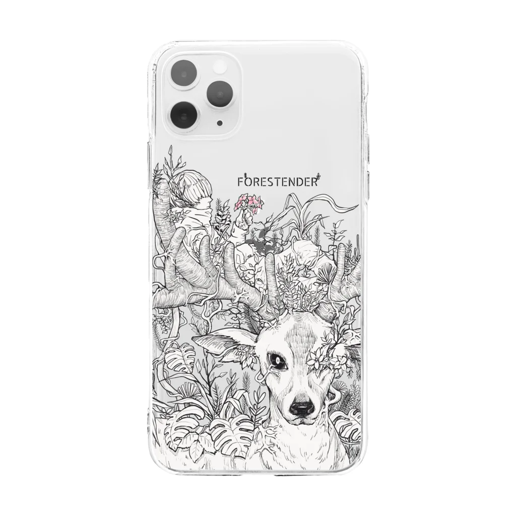 猫吸(nekosui)のFORESTENDER Soft Clear Smartphone Case