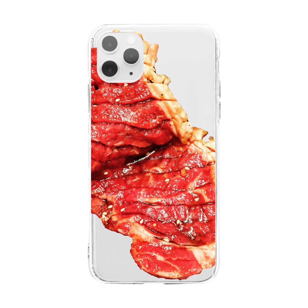 魚肉販売所の生肉さん Soft Clear Smartphone Case