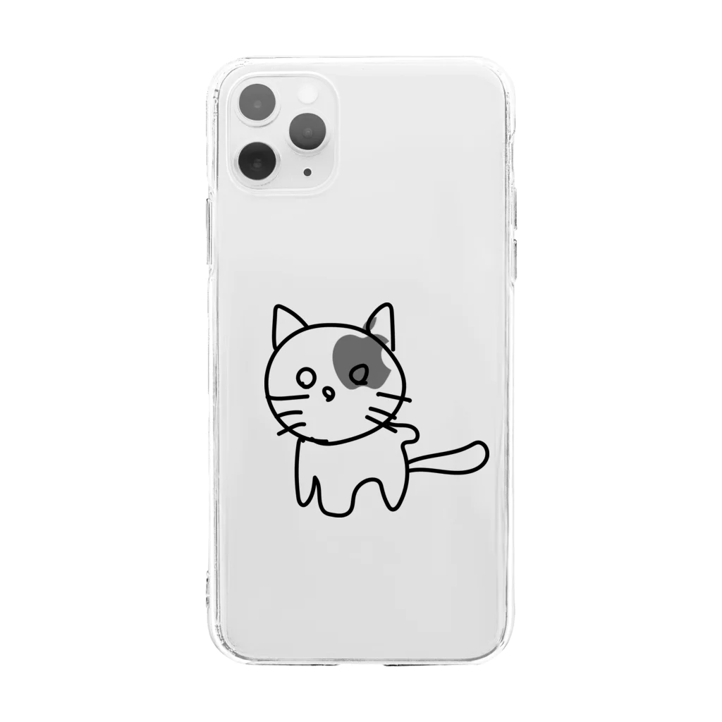 CHOTTOPOINTのらくがきねこ Soft Clear Smartphone Case