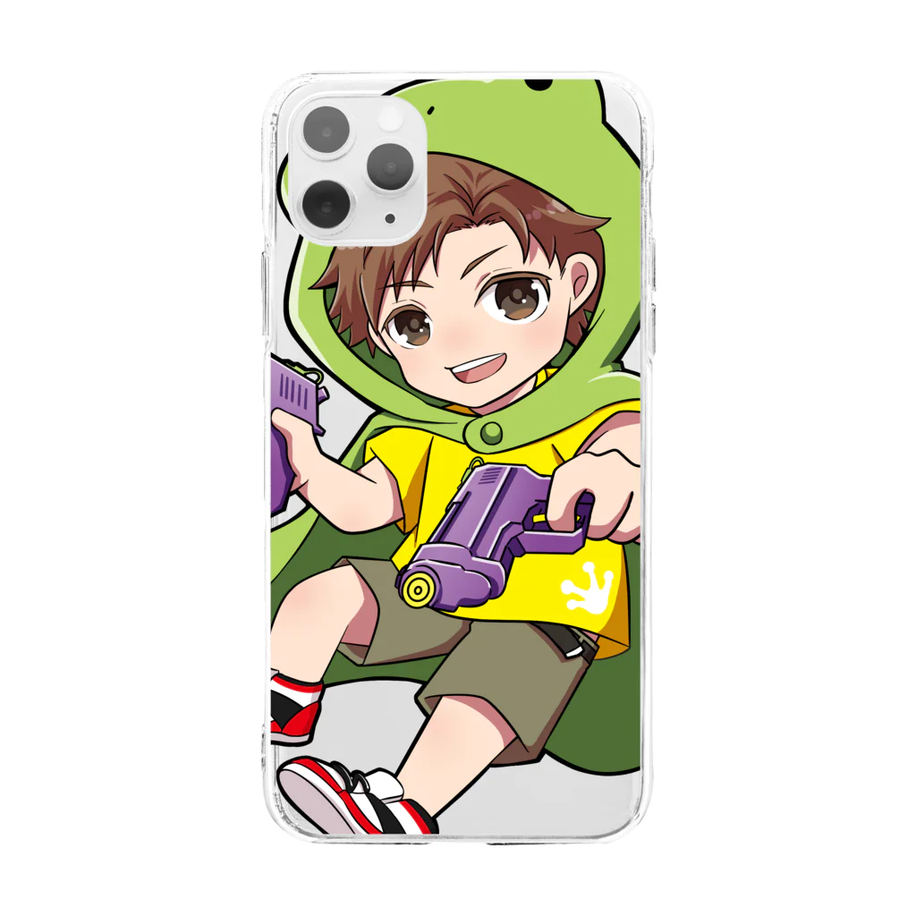 Kerotan0123のケロタン Soft Clear Smartphone Case