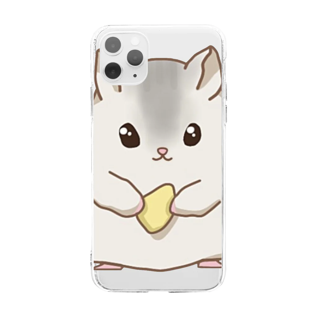 ハムスターちゃんねるの雑貨屋さんのでちスマホケース Soft Clear Smartphone Case