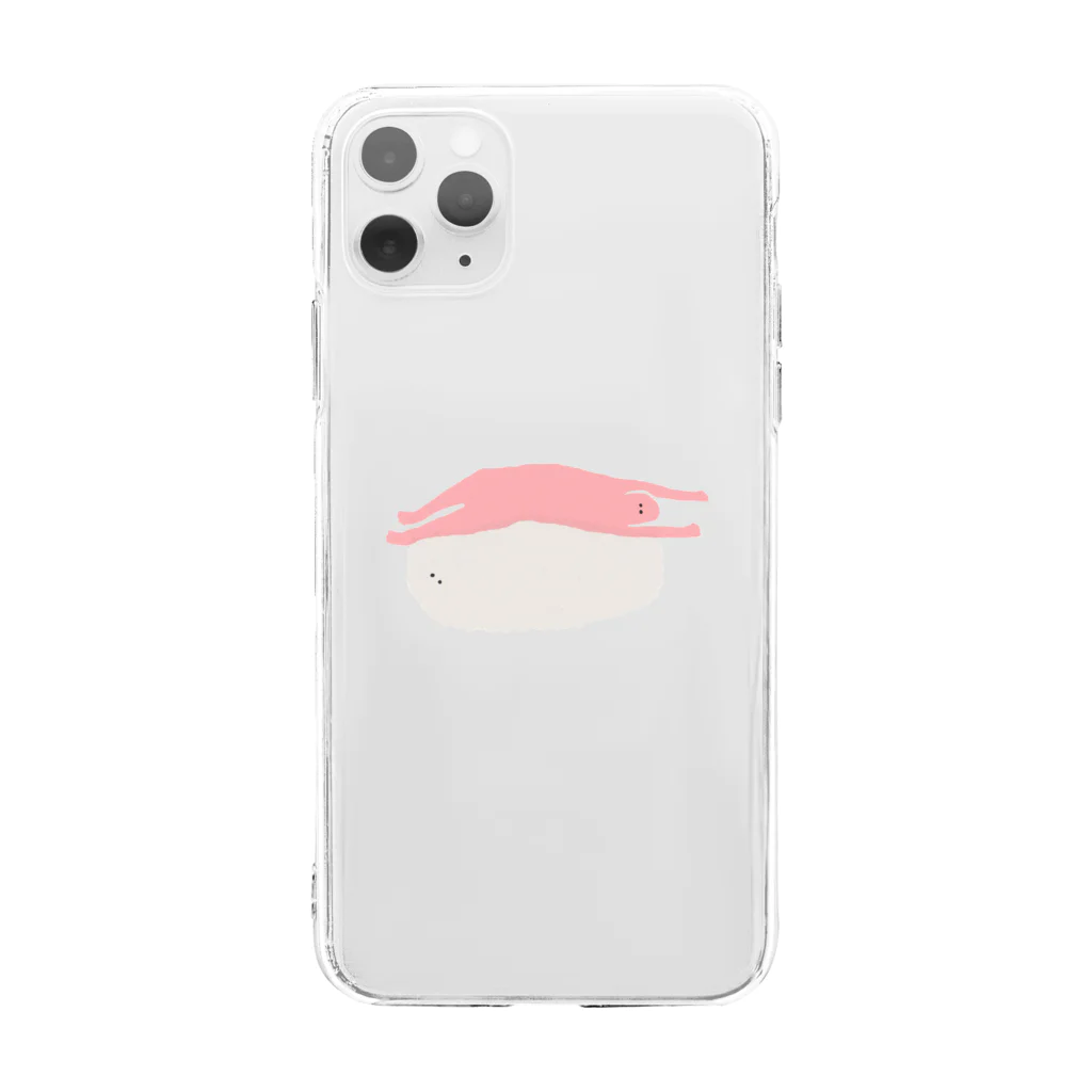 三好愛のおすし（とろ） Soft Clear Smartphone Case