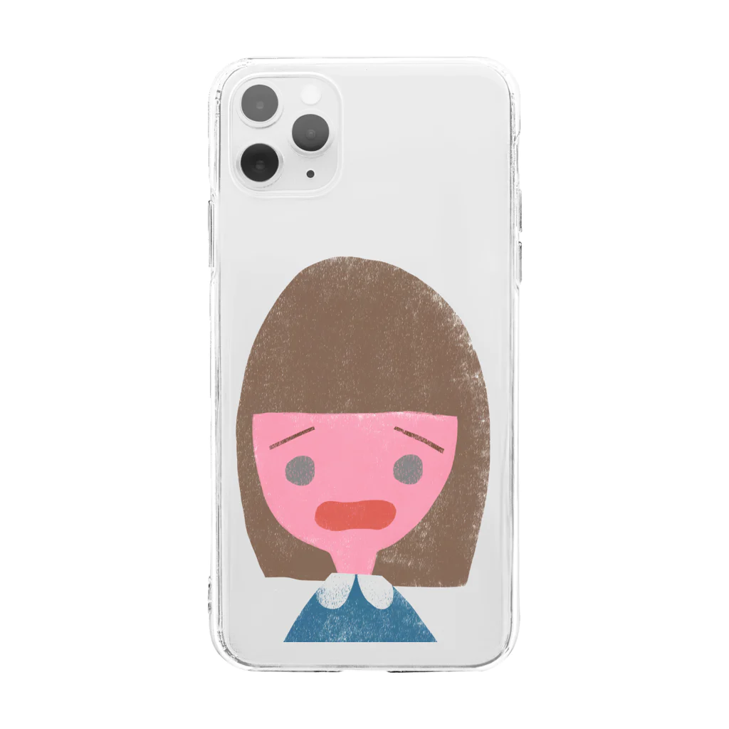 boorichanのイヤイヤ期ちゃん Soft Clear Smartphone Case