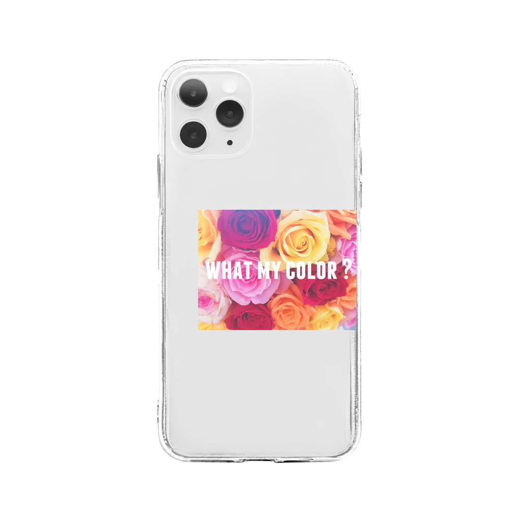 miyanueのwhat my color Soft Clear Smartphone Case