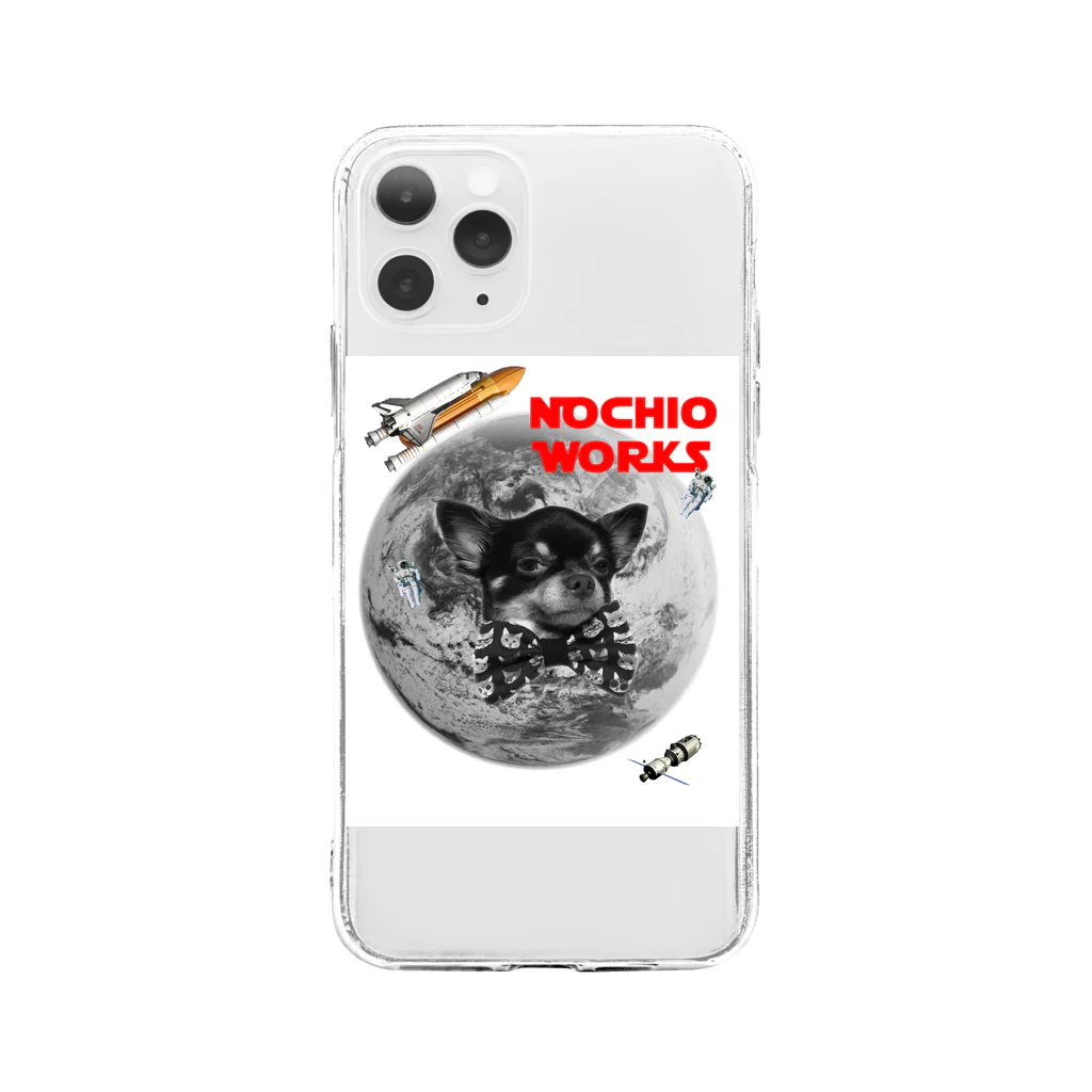 nochio worksのspnene03 Soft Clear Smartphone Case