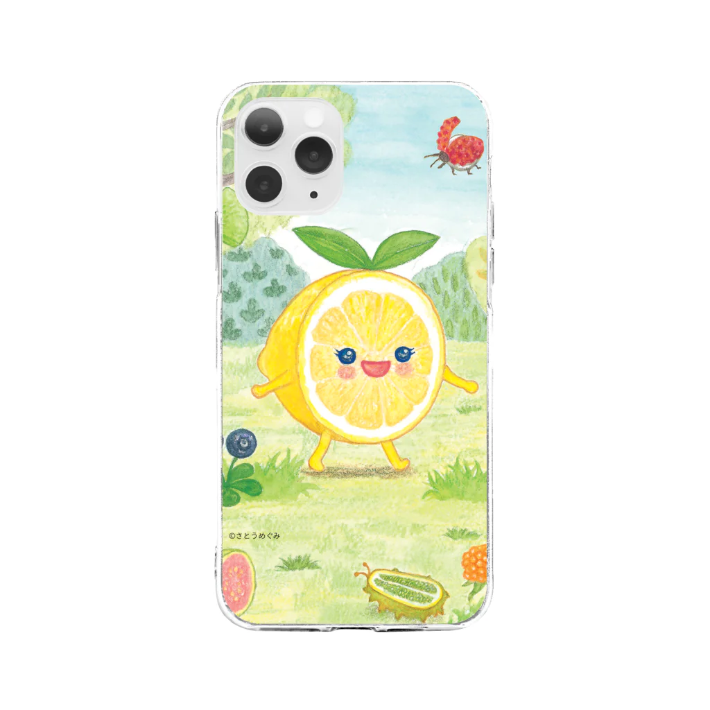 さとうめぐみ絵本グッズのレモンちゃん Soft Clear Smartphone Case