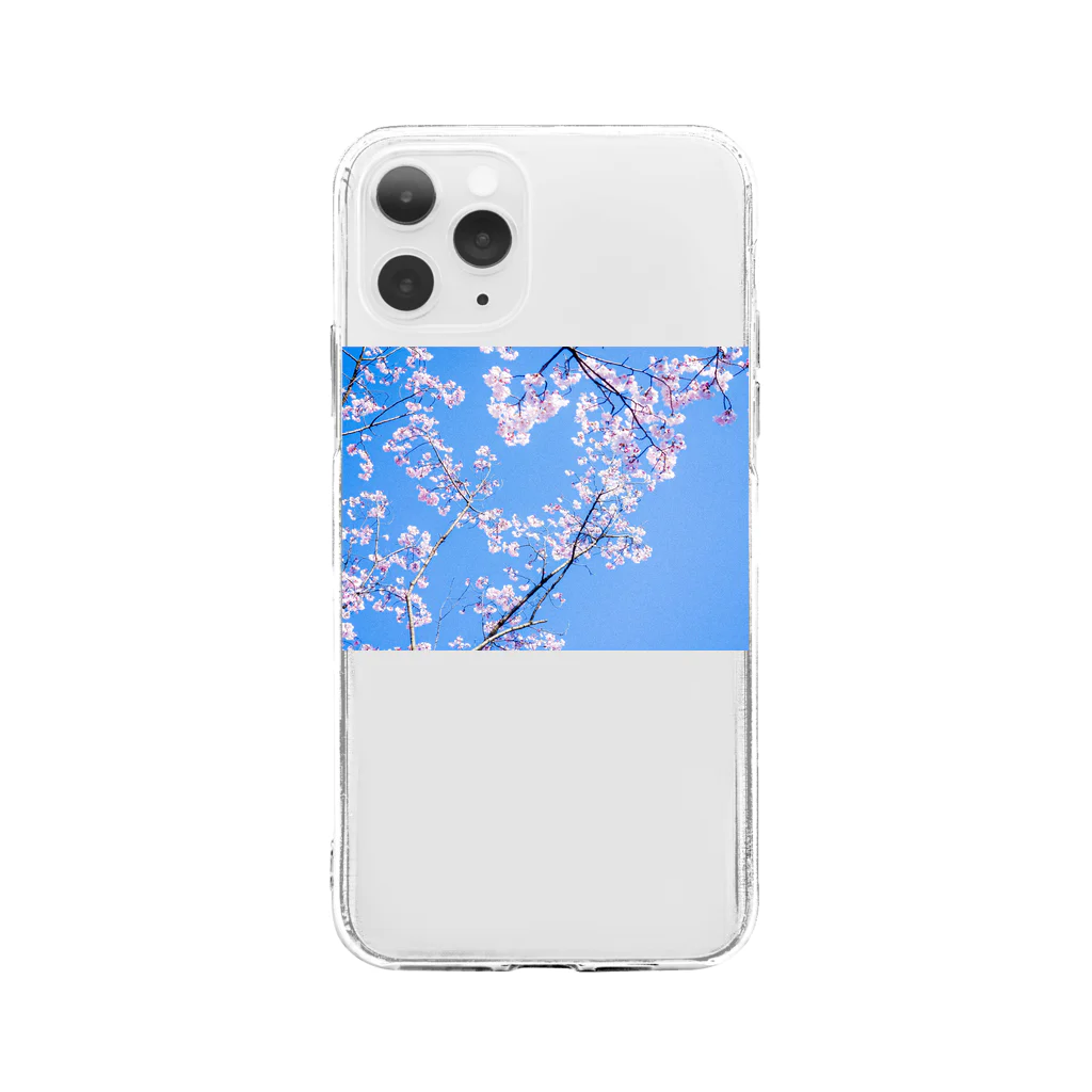 Colorful MoonのSpring come Soft Clear Smartphone Case