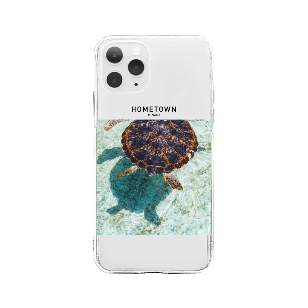 HOMETOWN GALLERYのHOMETOWN_MINAMI Soft Clear Smartphone Case