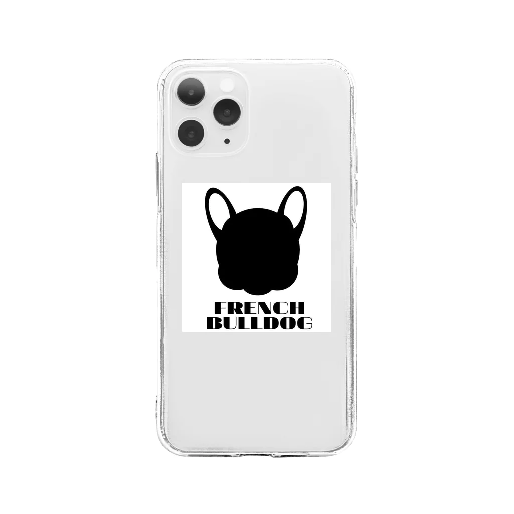 French Friendsのフレンチブルドッグ雑貨 Soft Clear Smartphone Case