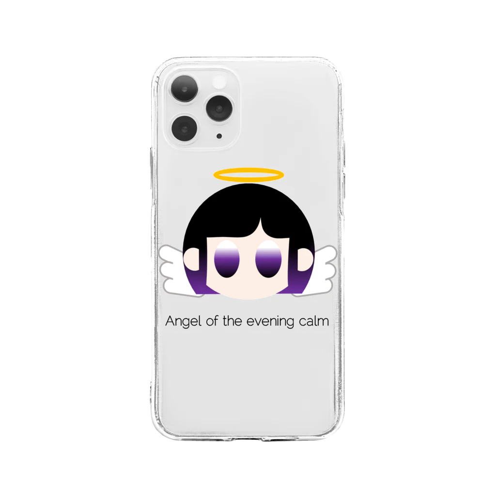 へらやのAngel of the evening calm Soft Clear Smartphone Case