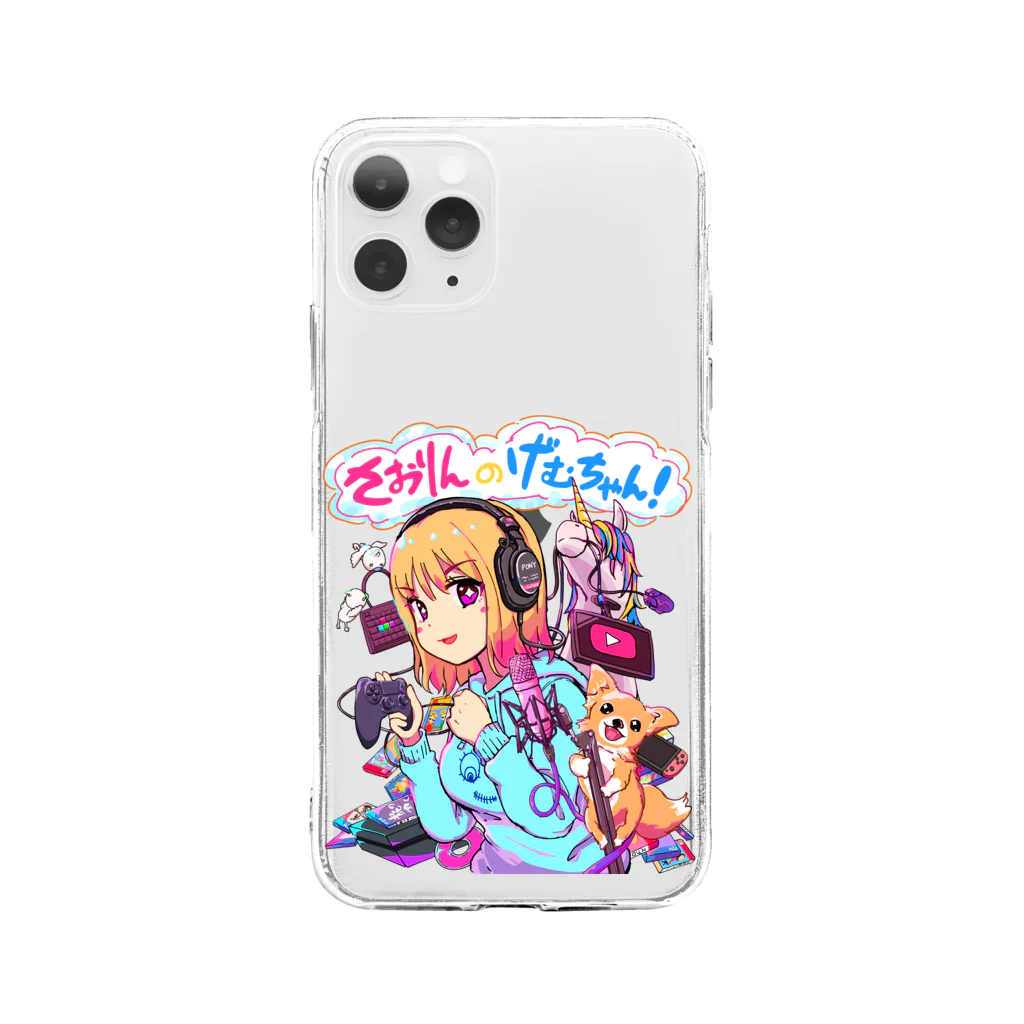 ପ✩ଓさおりんのげむちゃあん！ Soft Clear Smartphone Case