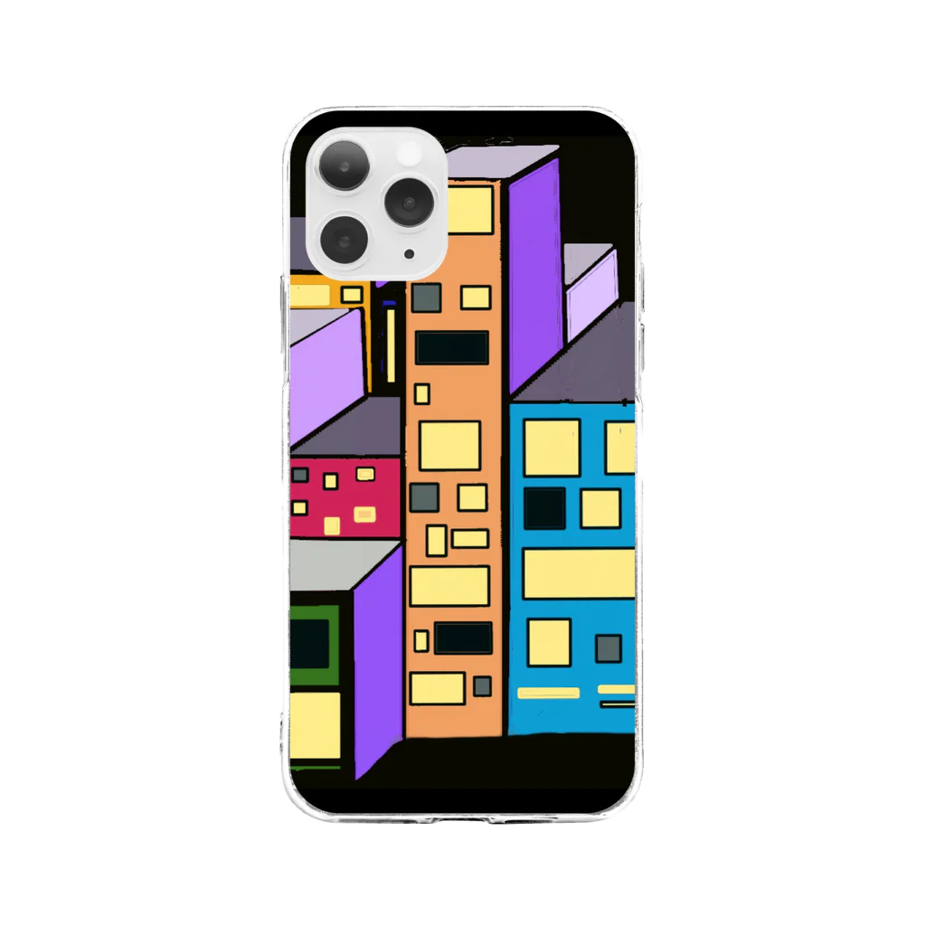 yuNoのUnsleeping town. Soft Clear Smartphone Case