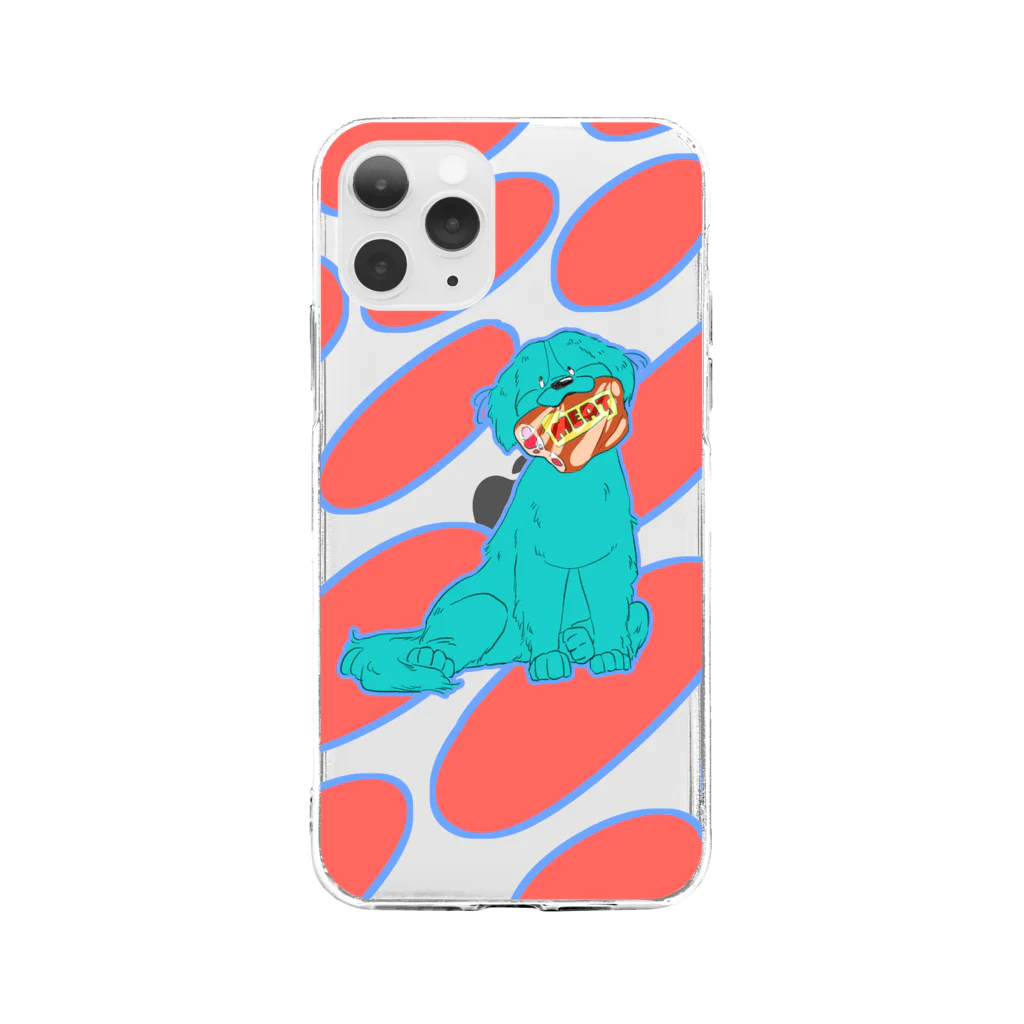 中村ハスキー【PLANET LIFE!】のにくにくわんわん Soft Clear Smartphone Case