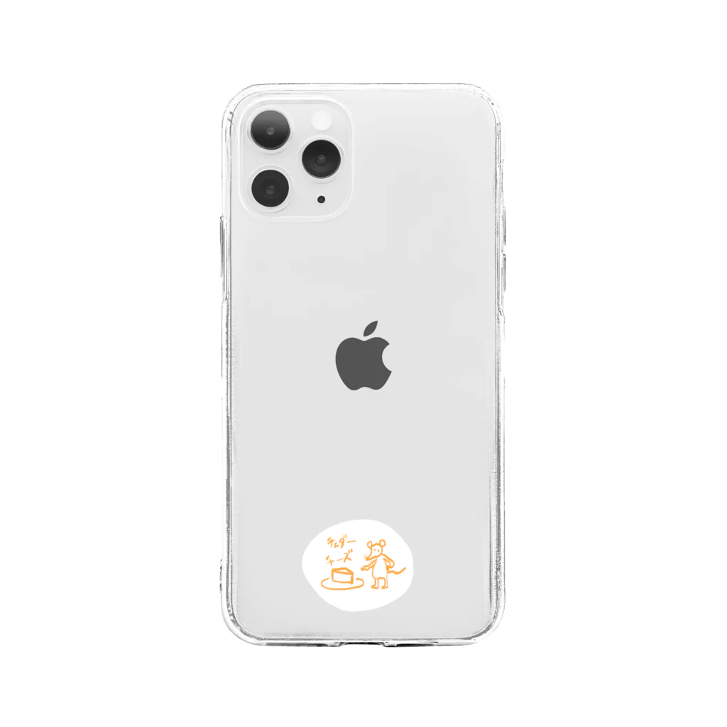 ☃も々のせ☃のチェダーチーズ🧀ねずみ Soft Clear Smartphone Case