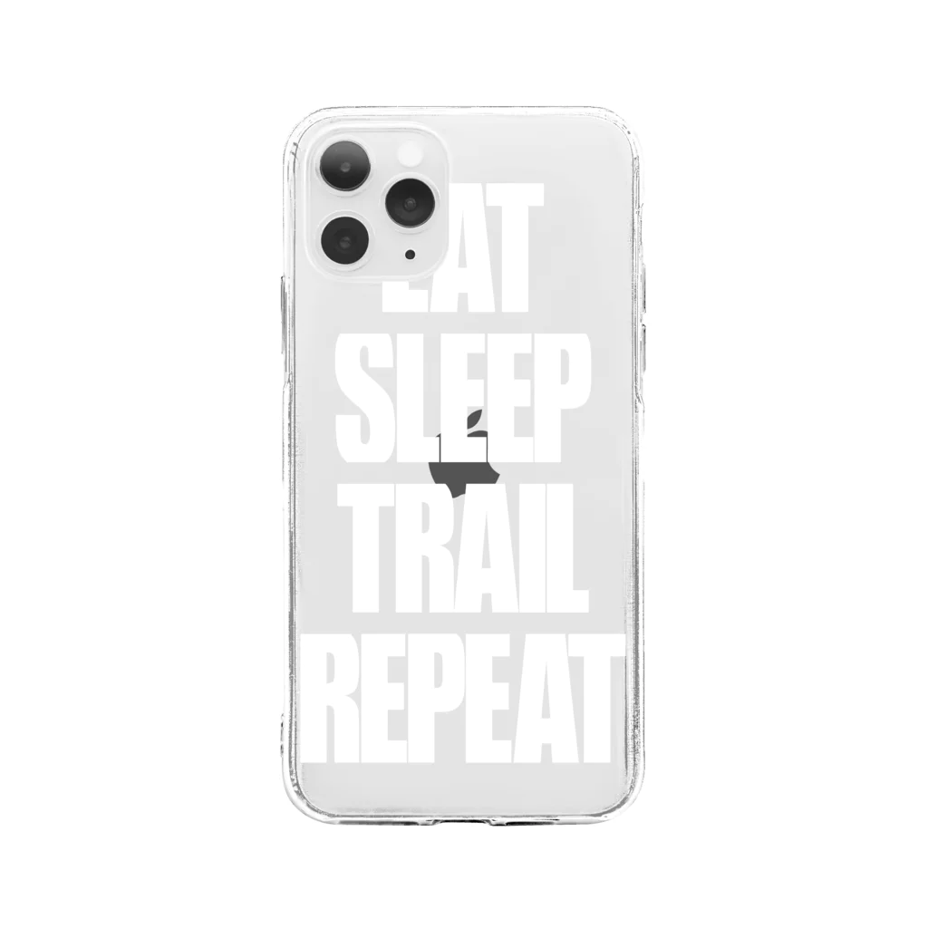 eVerY dAY,CHeAT dAY!のEat,Sleep,Trail,Repeat Soft Clear Smartphone Case