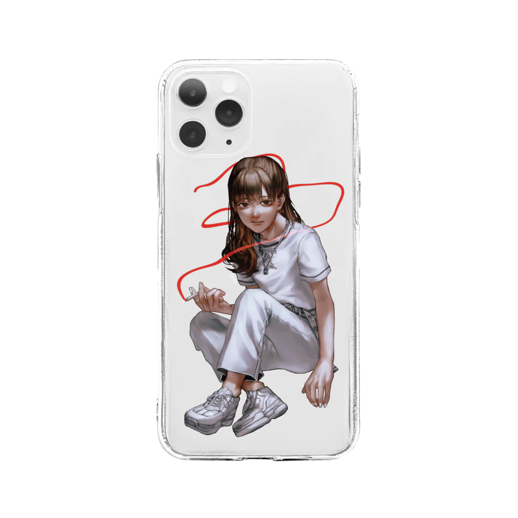 ぱきみちゃのiPhoneイレブン用 Soft Clear Smartphone Case