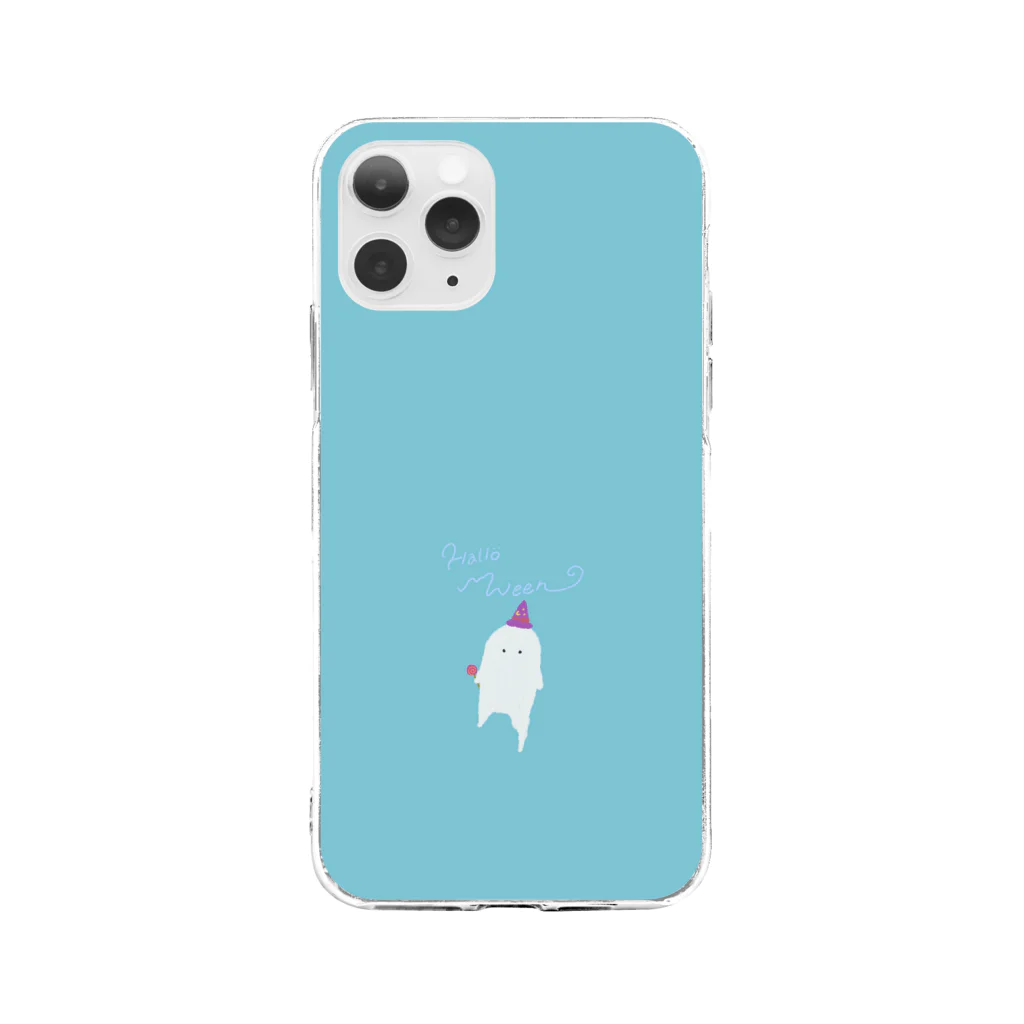 ちびきのおばけちゃん Soft Clear Smartphone Case