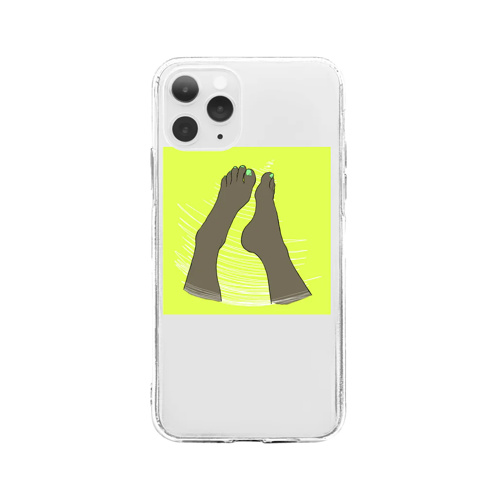 nutmegu38のpower Soft Clear Smartphone Case