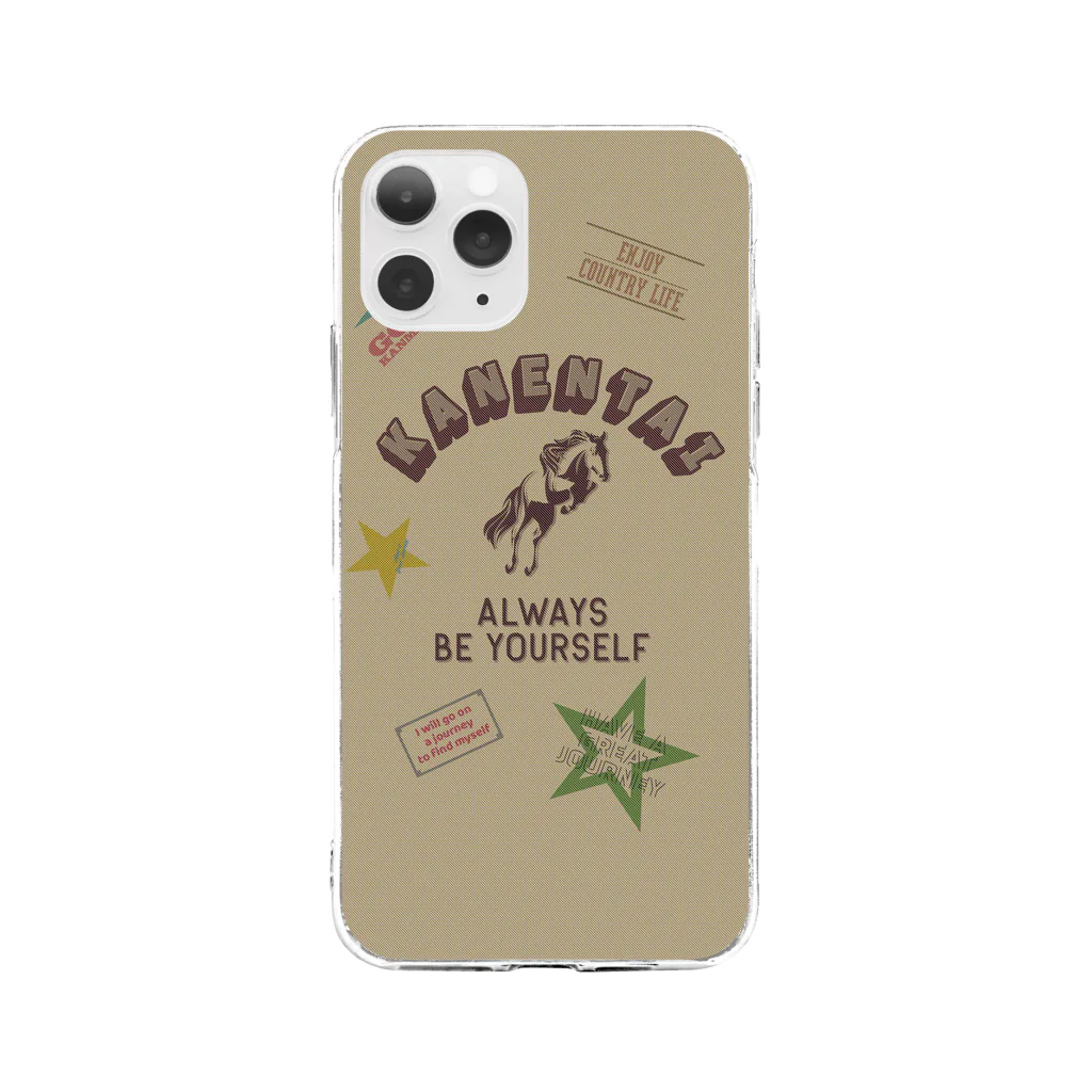 UNIREBORN WORKS ORIGINAL DESGIN SHOPのKANENTAI Soft Clear Smartphone Case