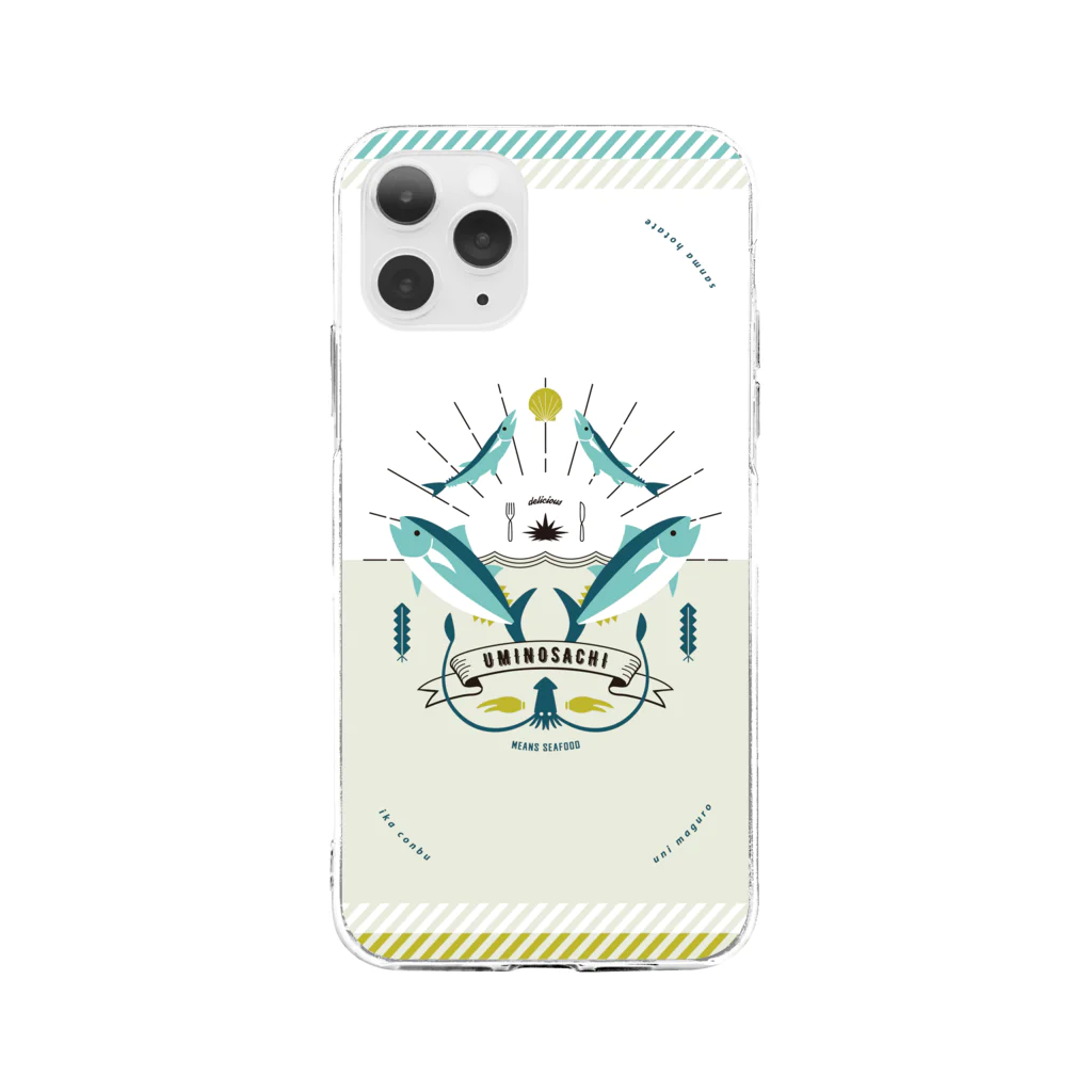 ななめやのuminosachi Soft Clear Smartphone Case