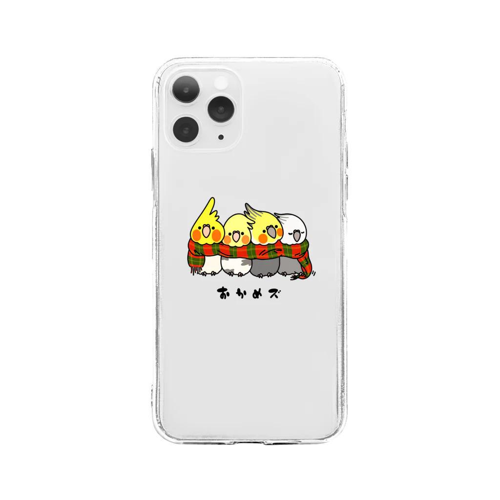 もえだまめのおかめズ Soft Clear Smartphone Case