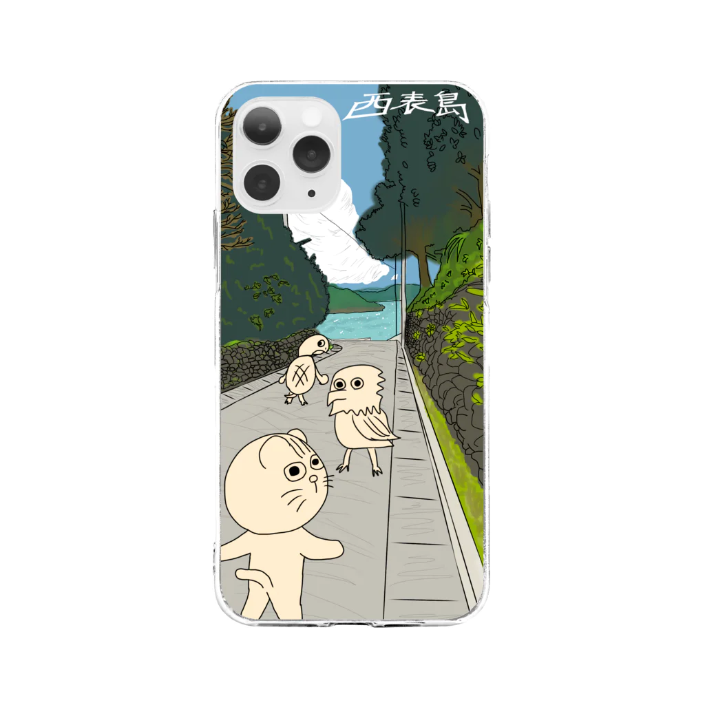 takeBowの新盛家の前の道 Soft Clear Smartphone Case