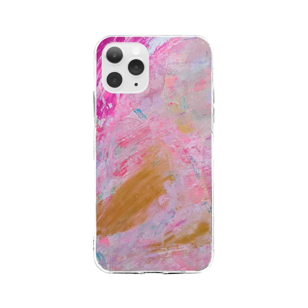 猪原沙知恵　現代アート画家の生命 Soft Clear Smartphone Case