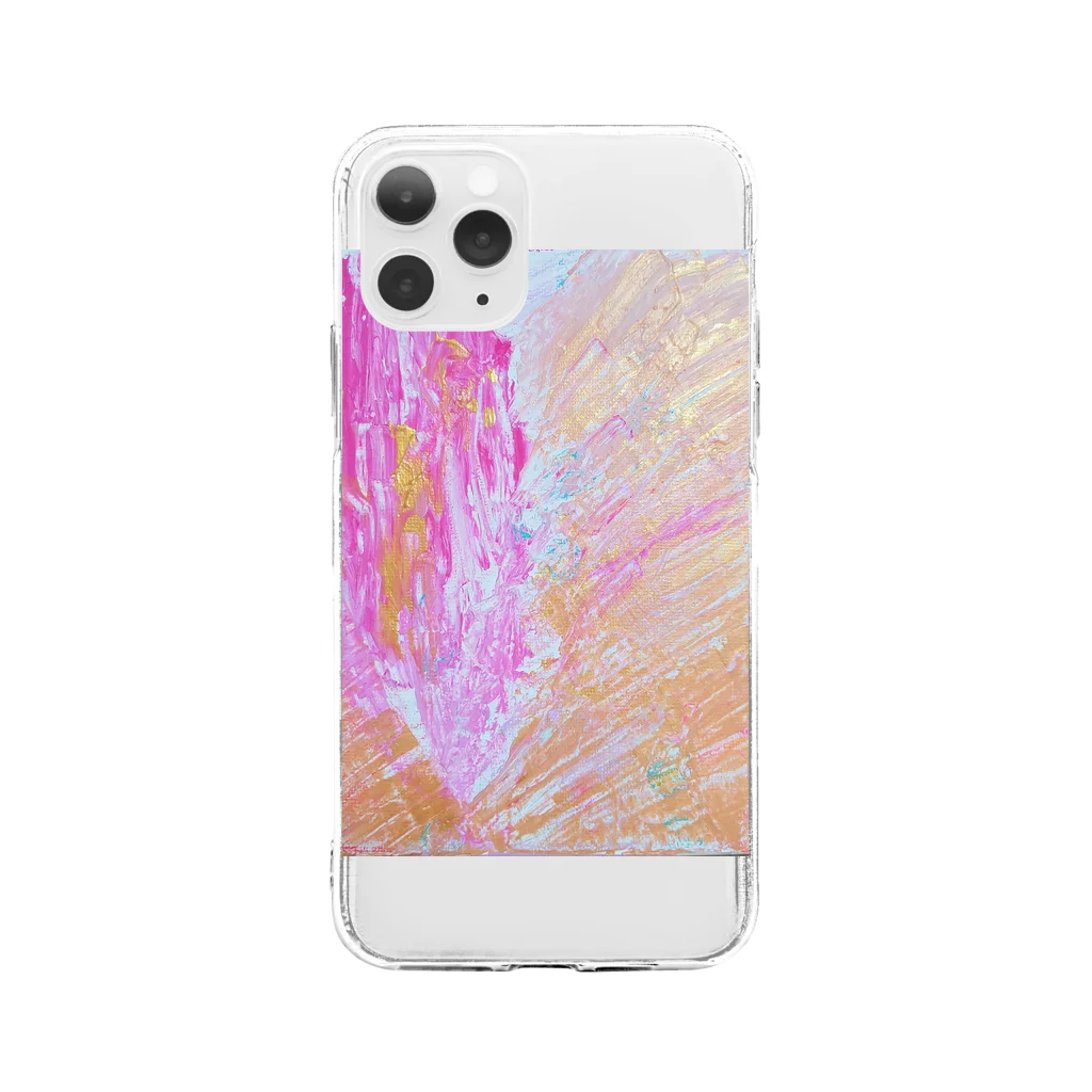 猪原沙知恵　現代アート画家の生命　 Soft Clear Smartphone Case