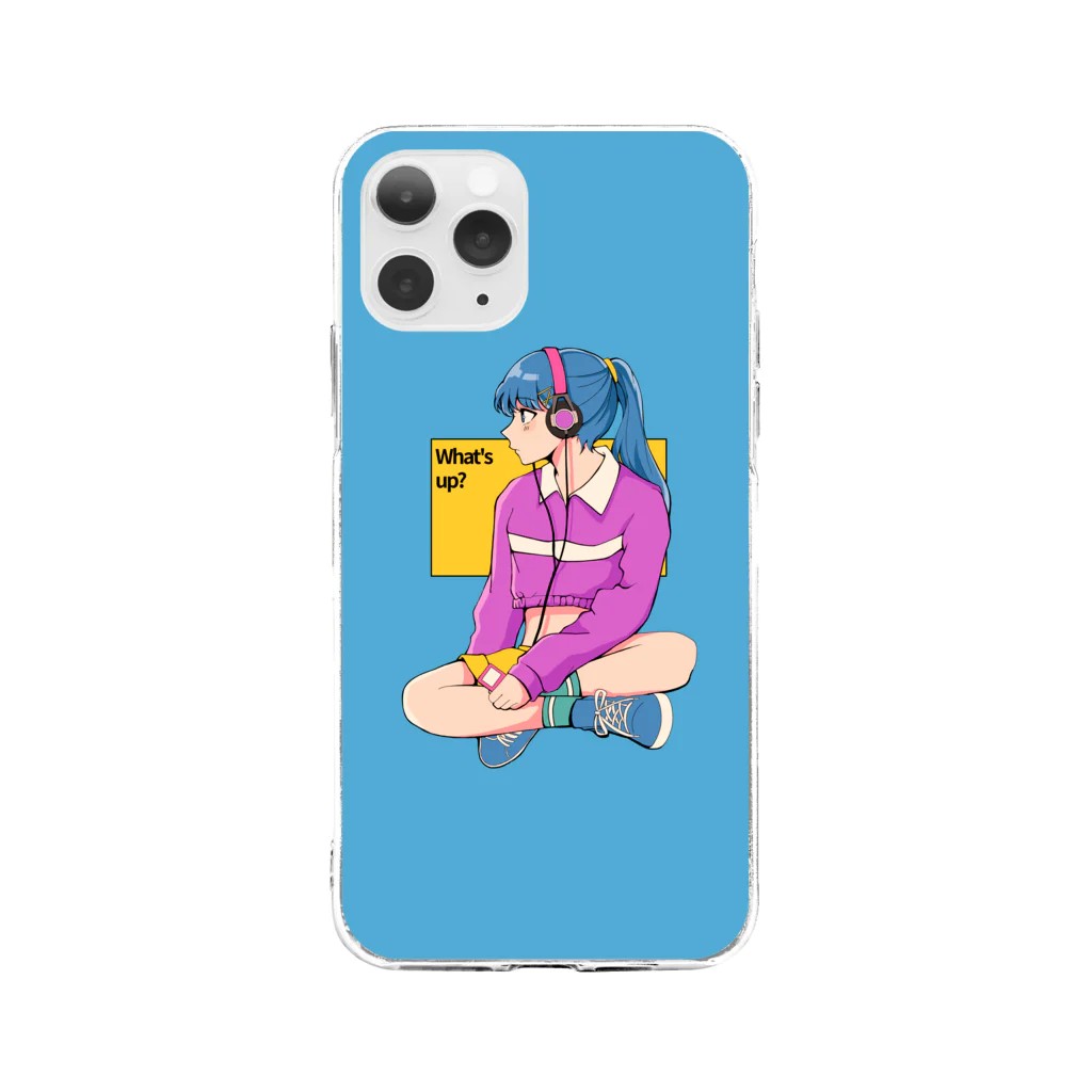 もものかんづめのWhat’s up? Soft Clear Smartphone Case