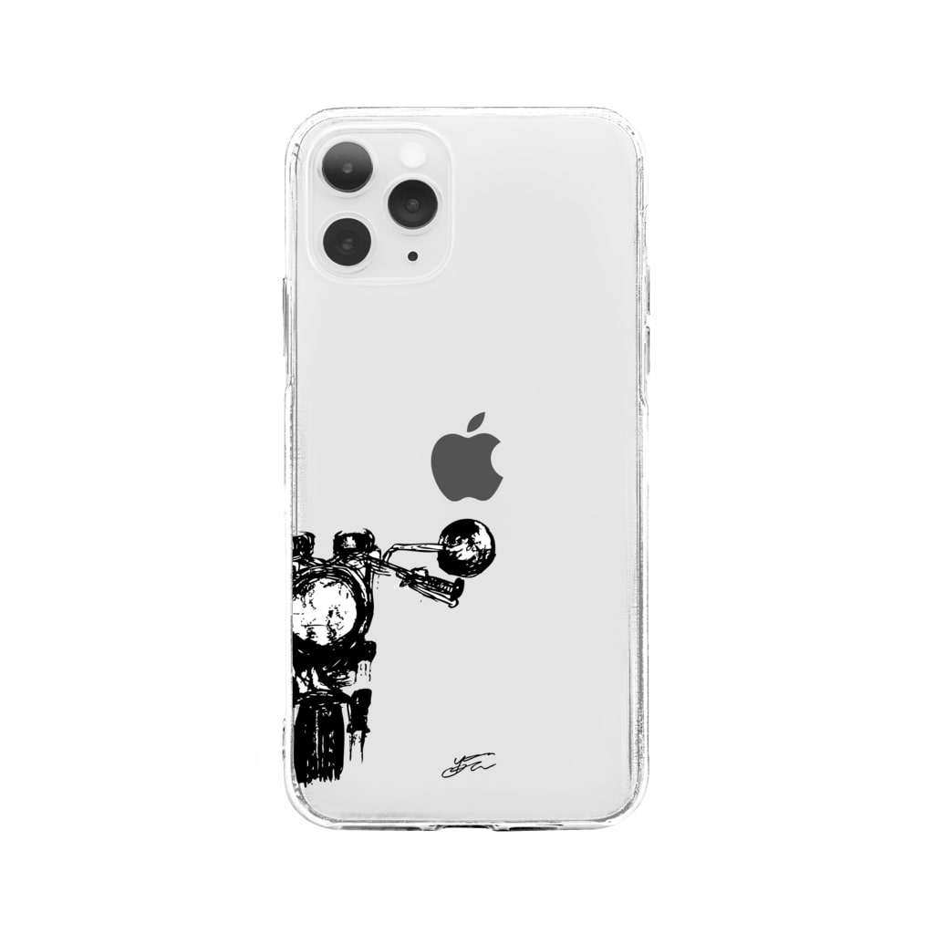 Yu バイクイラスト Soft Clear Smartphone Cases Iphone By Yusr500 Suzuri