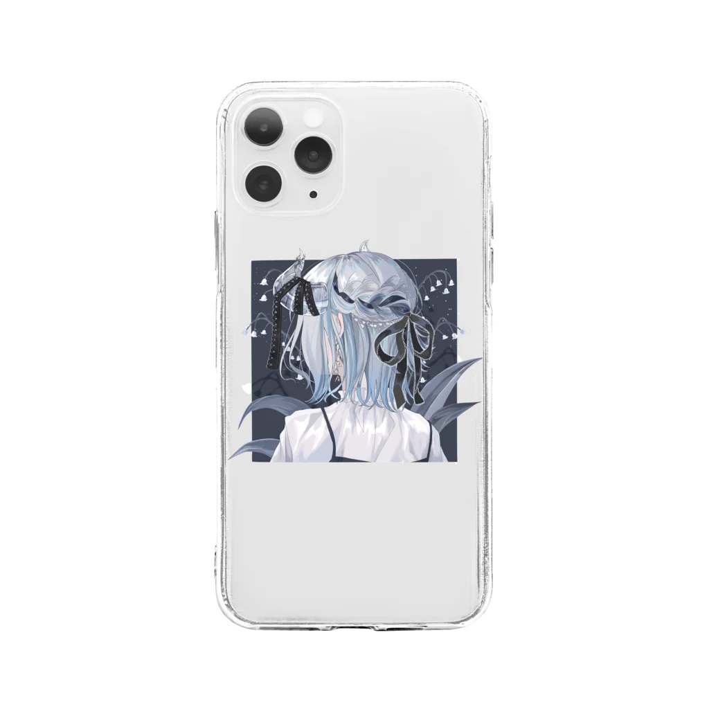 おいしいさめのスズラン Soft Clear Smartphone Case