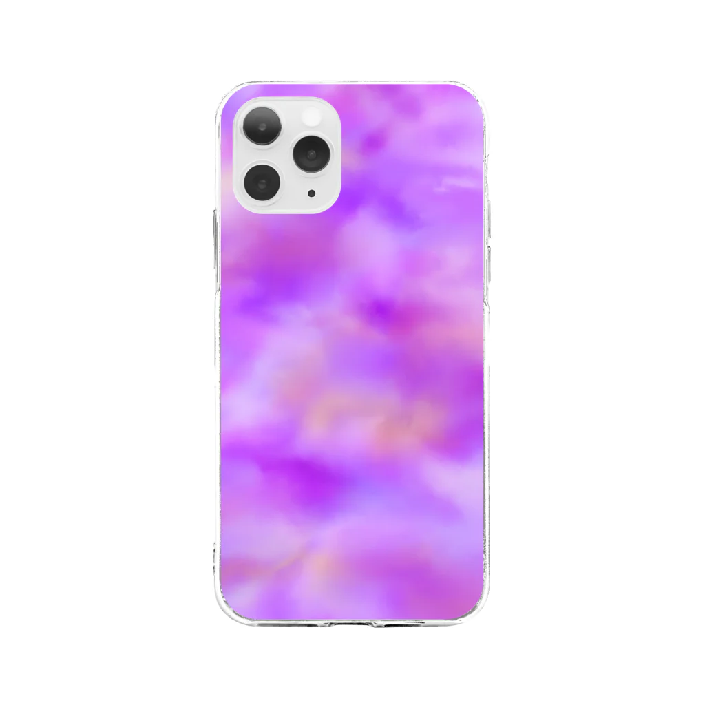 MoMoのむらさきい。 Soft Clear Smartphone Case