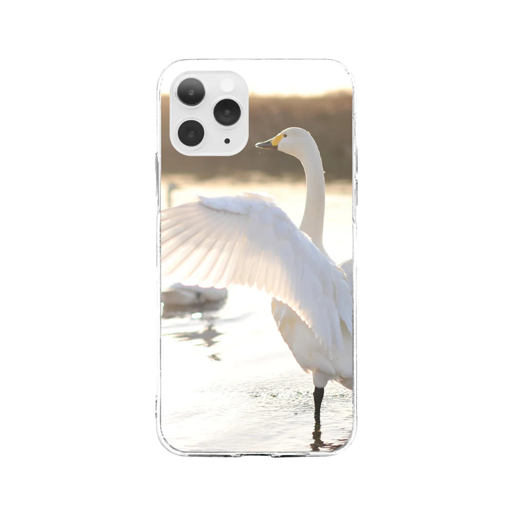 HIRO-100の白鳥 Soft Clear Smartphone Case
