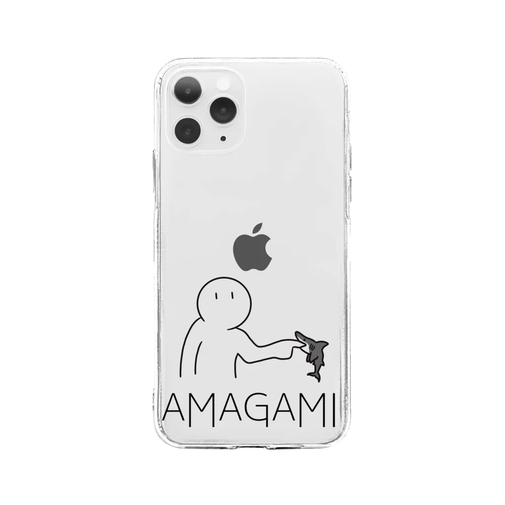 UDONのAMAGAMIシリーズ 〜サメ〜 Soft Clear Smartphone Case
