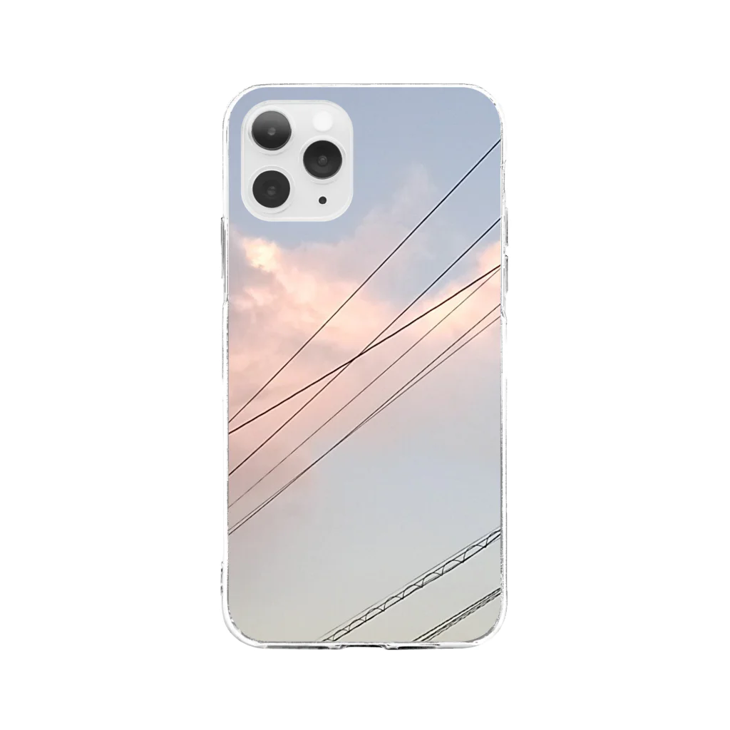 粉末の秋空 Soft Clear Smartphone Case