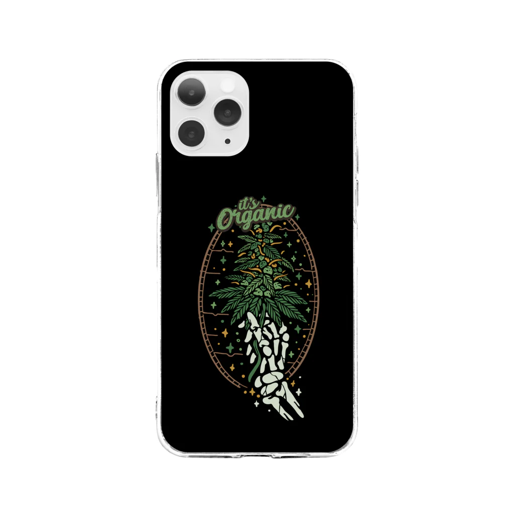 420 MUSIC FACTORYのOrganic Cannabis（オーガニックカナビス） Soft Clear Smartphone Case