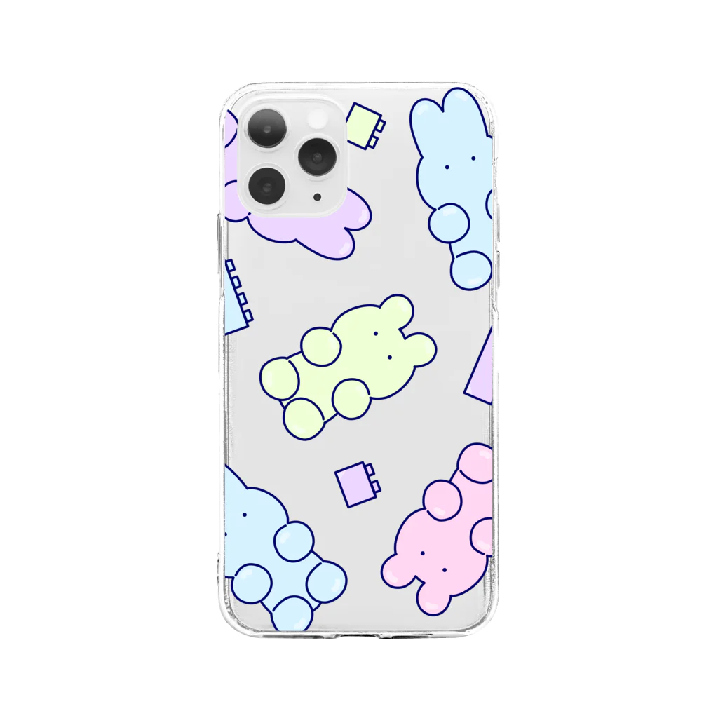 soratoのグミたち/パステル Soft Clear Smartphone Case