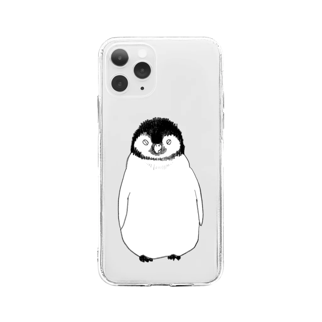 ふじの さきの子ペンペン Soft Clear Smartphone Case