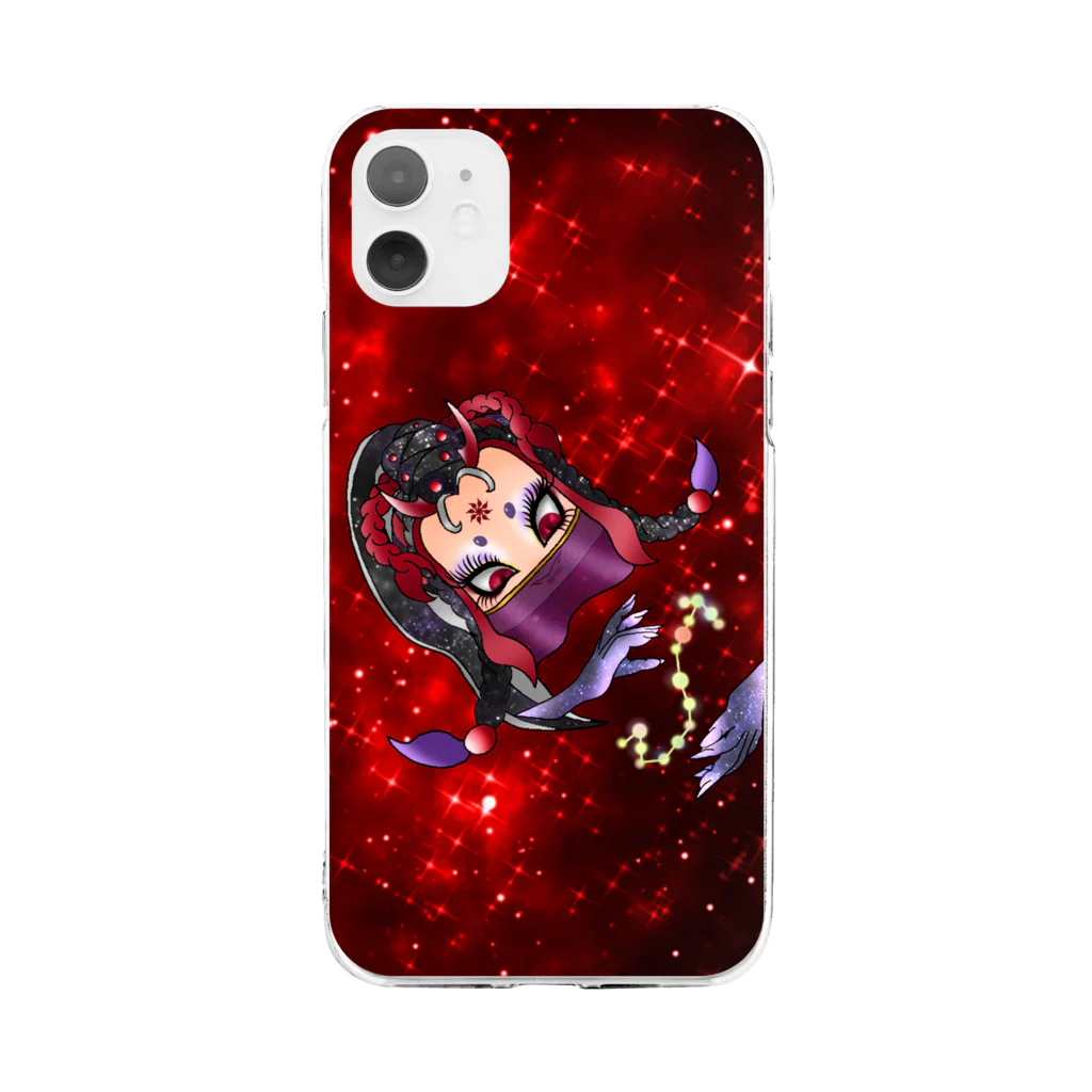 こつめちゃんのおみせのScorpius 蠍座♏️ Soft Clear Smartphone Case